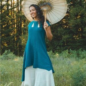 Tee Dress Cotton Flower Clothing